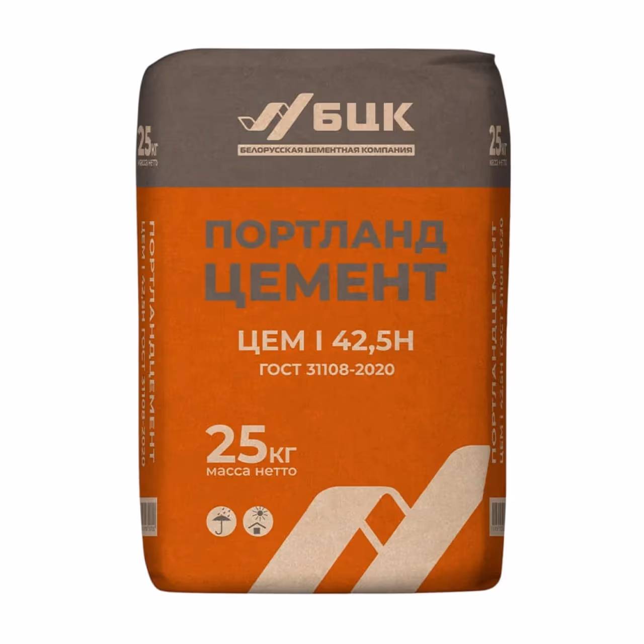 Портландцемент БЦК ЦЕМ I 42,5Н D0, мешок 25 кг — продажа и доставка — Aleopt